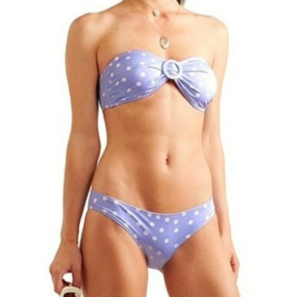 Solid & Striped Bikini Bottoms in Lavender Dot- Size S, NWT